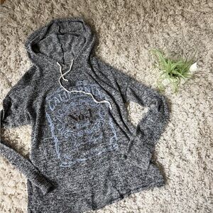 Honeybee vintage y2k California number 1 Gray Knit Sweater hoodie